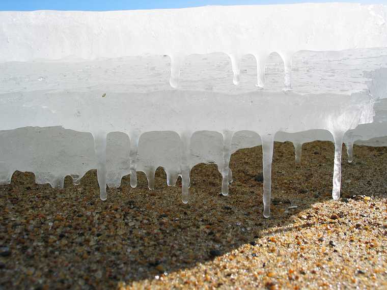 Feb 26, 2003 - North end of Plum Island, Massachusetts.<br />Ice on a small scale.