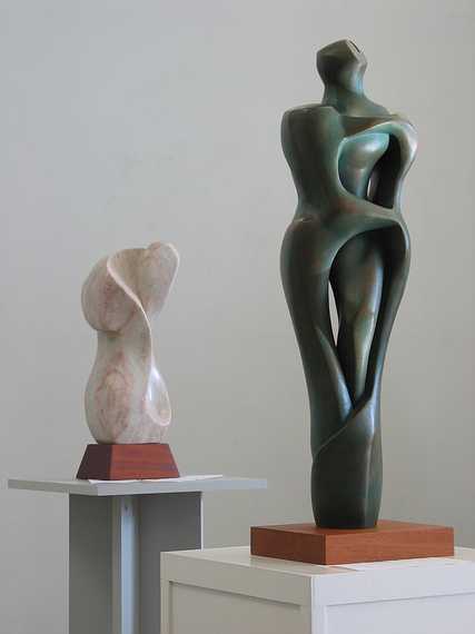 March 3, 2003 - Attleboro, Massachusetts.<br />Sculpture and painting exhibit at the Attleboro Museum for the Arts installation day.