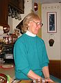 March 14, 2003 - Bear Hill Road, Merrimac, Massachusetts.<br />Saint Patrick's Day celebration at the Hallorans.<br />Nancy Halloran.