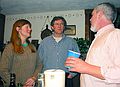 March 14, 2003 - Bear Hill Road, Merrimac, Massachusetts.<br />Saint Patrick's Day celebration at the Hallorans.<br />Dale, Chris, and friend.