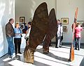 March 16, 2003 - Attleboro Museum, Massachusetts.<br />Exhibit opening.<br />Joyce's sculpture Potential 3 (cubed).
