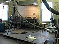 April 4, 2003 - Joyce's studio in Amesbury, Massachusetts.<br />Chicago's Navy Pier Project.<br />The pine cone core is starting to be populated by scales.