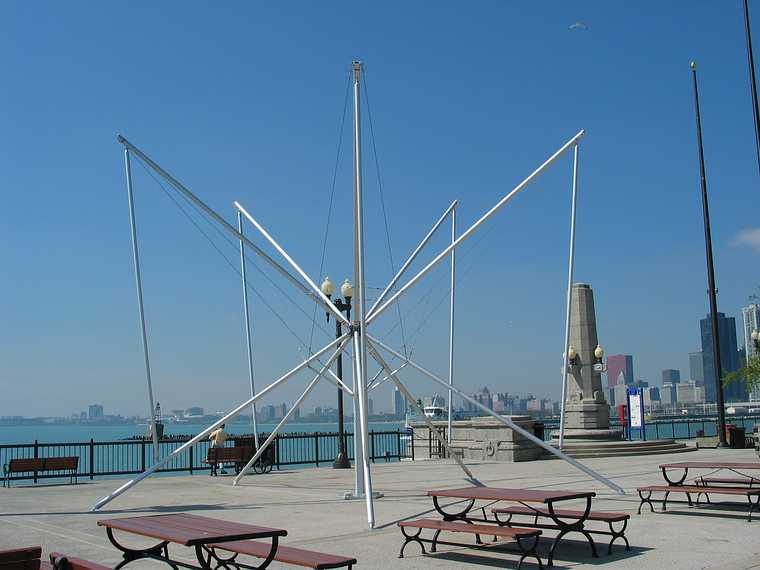 May 6, 2003 - Chicago, Illinois.<br />A Navy Pier Walk 2003 sculpture.