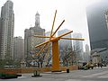 May 8, 2003 - Chicago, Illinois.<br />John Henry sculpture at 401 No. Michigan Avenue.