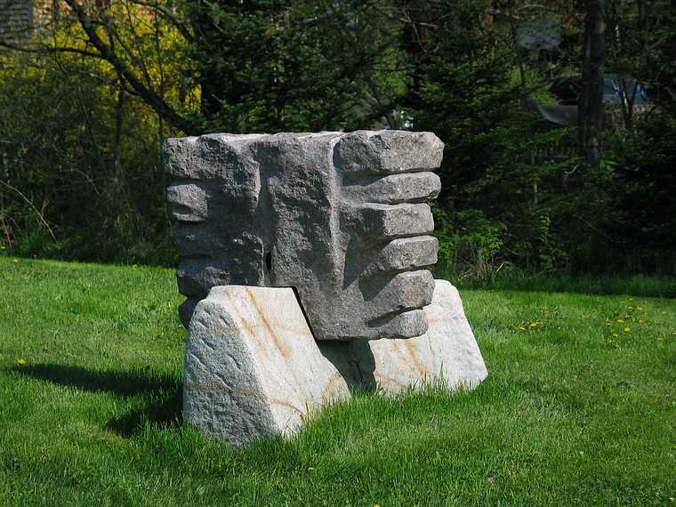 May 17, 2003 - Eliot, Maine.<br />Antoinette Prien-Schultze's home/farm.<br />Another sculpture by Toni.