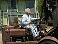 May 19, 2003 - Merrimac, Massachusetts.<br />In Bill Hanley's yard.<br />Bill driving anothe of his fork lifts.