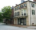 June 13, 2003 - Harpers Ferry, West Virginia.<br />Harper Ferry Natinal Historical Park buildings along Shenandoah Street.