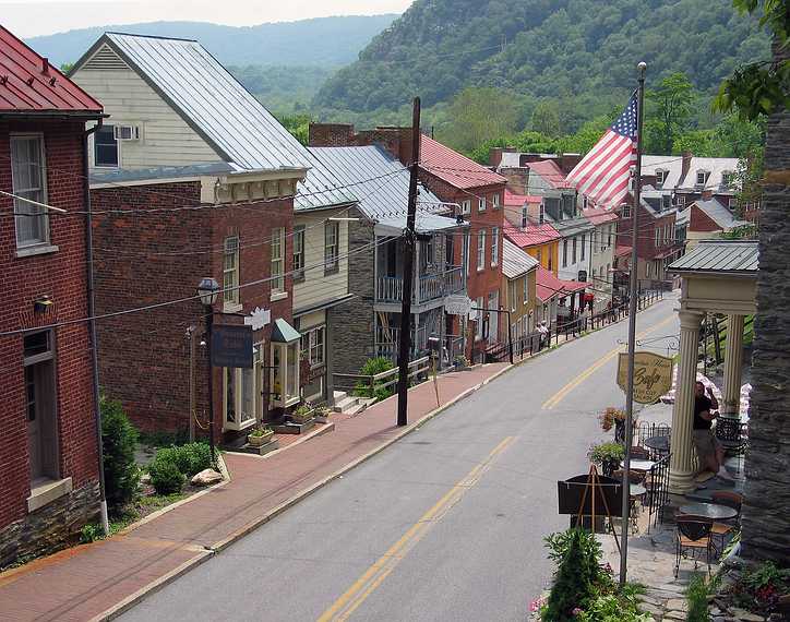 June 13, 2003 - Harpers Ferry, West Virginia.<br />Potomac Street.