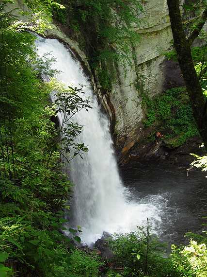 June 15, 2003 - Along NC-276 in the Pisgah National Forest, North Carolina.<br />60 foot Looking Glass Falls.