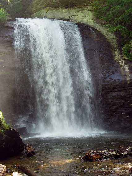 June 15, 2003 - Along NC-276 in the Pisgah National Forest, North Carolina.<br />60 foot Looking Glass Falls.