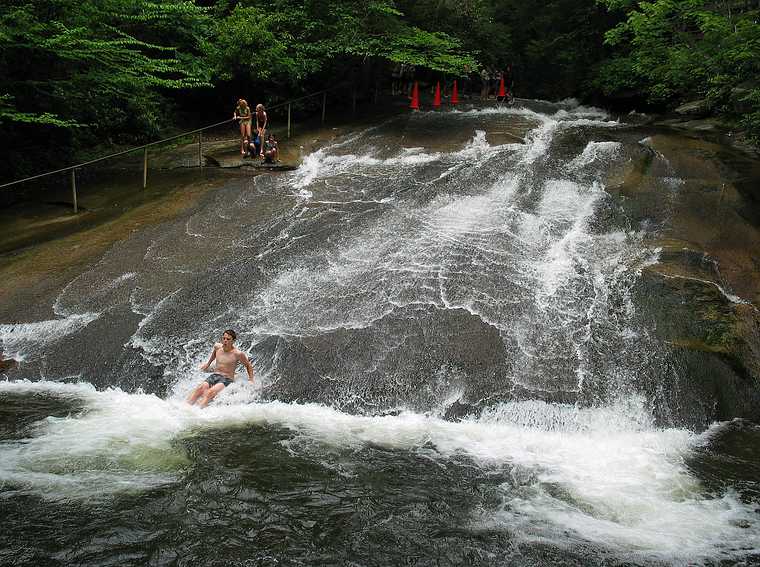 June 15, 2003 - Along NC-276 in the Pisgah National Forest, North Carolina.<br />Sliding Rock.