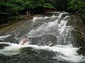 June 15, 2003 - Along NC-276 in the Pisgah National Forest, North Carolina.<br />Sliding Rock.
