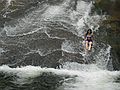 June 15, 2003 - Along NC-276 in the Pisgah National Forest, North Carolina.<br />Sliding Rock.