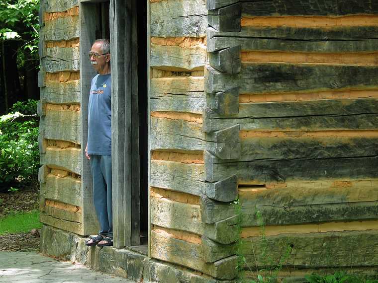June 15, 2003 - Along NC-276 in the Pisgah National Forest, North Carolina.<br />Ronnie at Cradle of Forestry in America.