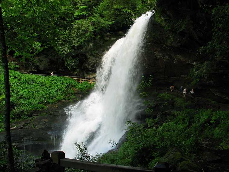 June 15, 2003 - Along US-64 between Highlands and Franklin, North Carolina.<br />Dry Falls.