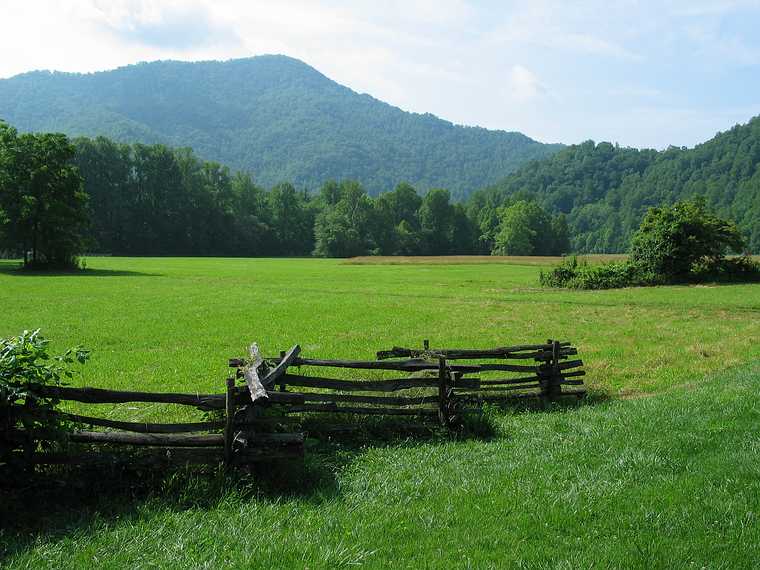 June 16, 2003 - Great Smoky Mountains National Park, North Carolina/Tennessee.<br />View from the Oconaluftee Visitor Center.