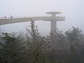 June 16, 2003 - Great Smoky Mountains National Park, North Carolina/Tennessee.<br />The tower and ramp atop Clingmans Dome (6643 feet).