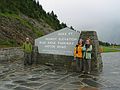 June 19, 2003 - Blue Ridge Parkway between Cherokee and Asheville, North Carolina.<br />Ronnie, Joyce, and Baiba at Richland Balsams overlook (mile 431).