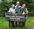 June 19, 2003 - Blue Ridge Parkway between Cherokee and Asheville, North Carolina.<br />Joyce, Ronnie, and Baiba atop Richland Balsam Mountain.