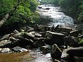 June 19, 2003 - Blue Ridge Parkway between Cherokee and Asheville, North Carolina.<br />Graveyard Fields overlook and walk to waterfalls on the East Fork of the Pigeon River.