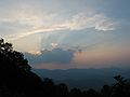June 19, 2003 - Blue Ridge Parkway between Cherokee and Asheville, North Carolina.<br />Hominy Valley overlook at sunset.