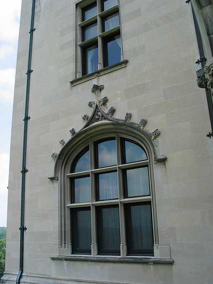 June 20, 2003 - Biltmore Estate, Asheville, North Carolina.<br />Window on the main house.