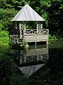 June 20, 2003 - Biltmore Estate, Asheville, North Carolina.<br />Boat house on Bass Pond.