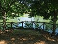 June 20, 2003 - Biltmore Estate, Asheville, North Carolina.<br />Fence along Bass Pond.