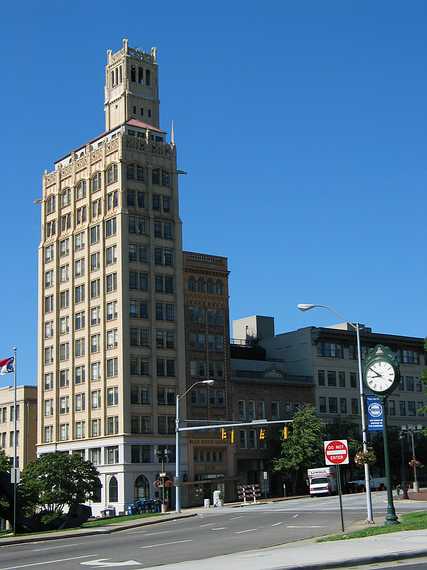June 21, 2003 - Asheville, North Carolina.<br />Jackson Building? on Pack Square.