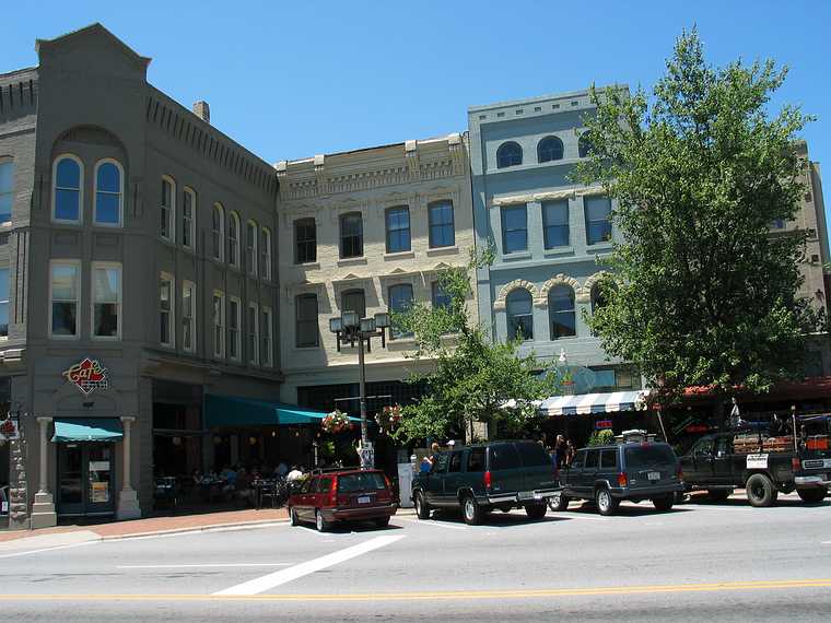 June 21, 2003 - Asheville, North Carolina.<br />Pack Square.