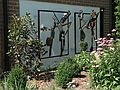 June 21, 2003 - Asheville, North Carolina.<br />Bronze artwork depicting the history of local theater.