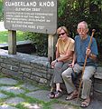 June 23, 2003 - Blue Ridge Parkway, North Carolina.<br />Baiba and Ronnie at Cumberland Knob (mile 217.5).