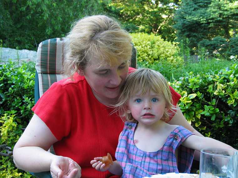 July 6, 2003 - Manchester by the Sea, Massachusetts.<br />Uldis' and Edite's namesday celebration.<br />Iveta and daughter Diana.