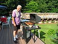 July 19, 2003 - South Hampton, New Hampshire.<br />Marissa's birthday celebration.<br />Marissa's grandfather, Lou, being the chef.
