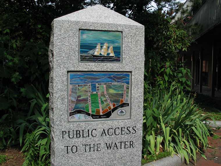 July 26, 2003 - Newburyport, Massachusetts.<br />Yankee Homecoming Days.<br />Glass/tile artwork by Barbara Burke of Amesbury.