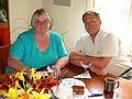 July 28, 2003 - Manchester by the Sea.<br />Edite's and Uldis' names day celebration.<br />Edite and Uldis.
