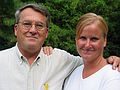 July 28, 2003 - Manchester by the Sea.<br />Edite's and Uldis' names day celebration.<br />Uldis and Laila.