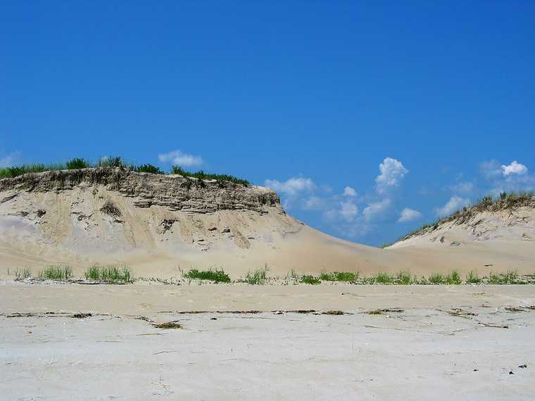 July 30, 2003 - Plum Island, Massachusetts.<br />Dunes along the beach at Parker River National Wildlife Refuge.