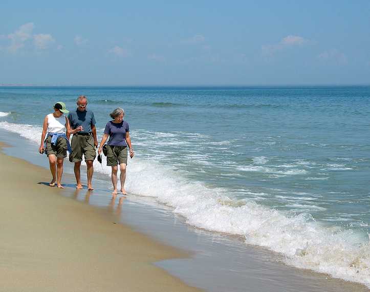 July 30, 2003 - Plum Island, Massachusetts.<br />Baiba, Ronnie and Joyce at Parker River National Wildlife Refuge.