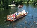 July 31, 2003 - Boston, Massachusetts.<br />Swan boat at Boston Public Garden.