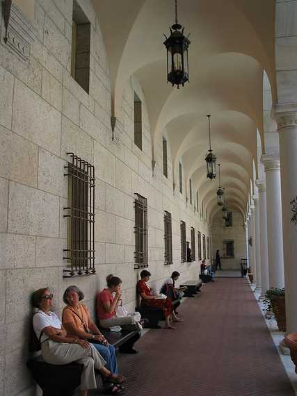 July 31, 2003 - Boston, Massachusetts.<br />Baiba and Joyce at Boston Public Library.