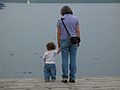 Aug 3, 2003 - Sunapee, New Hampshire.<br />Miranda and Joyce along Lake Sunapee.