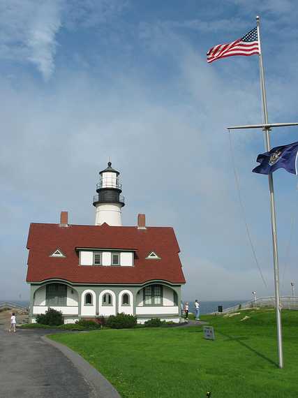 Aug 5, 2003 - Cape Elizabeth near Portland, Maine.<br />Portland Head Lighthouse.
