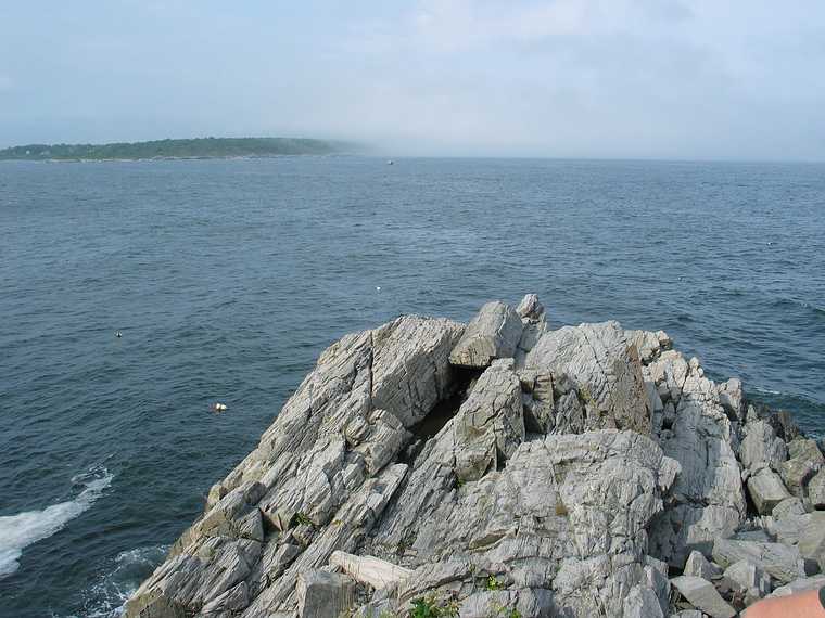 Aug 5, 2003 - Cape Elizabeth near Portland, Maine.<br />View from Portland Head Lighthouse.