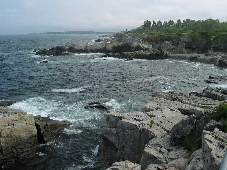 Aug 5, 2003 - Cape Elizabeth near Portland, Maine.<br />View from Portland Head Lighthouse.