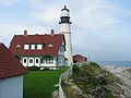 Aug 5, 2003 - Cape Elizabeth near Portland, Maine.<br />Portland Head Lighthouse.