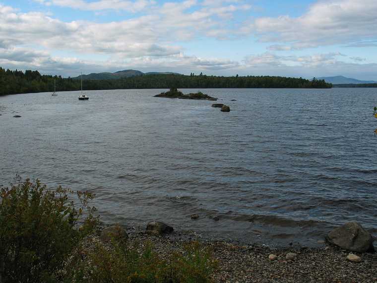 Sept 21, 2003 - Along Route 26 in Maine/New Hampshire.<br />Umbagog Lake.