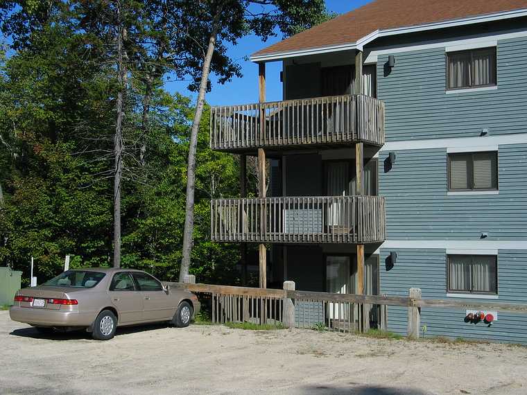 Sept 22, 2003 - Sunday River, Maine.<br />My Camry next to Carl and Holly's condo (1st floor).