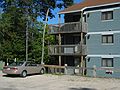 Sept 22, 2003 - Sunday River, Maine.<br />My Camry next to Carl and Holly's condo (1st floor).