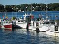 Sept 30, 2003 - Portsmouth, New Hampshire.<br />View north from bridge to Pierce Island.